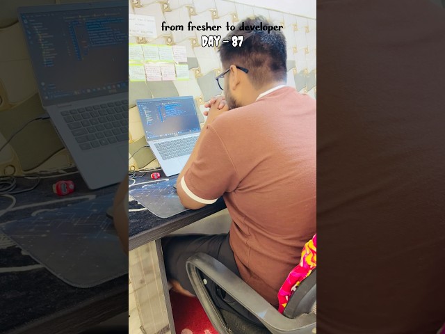 Day-87 from fresher to developer #webdevelopment #coding #fyp #explore #vlog
