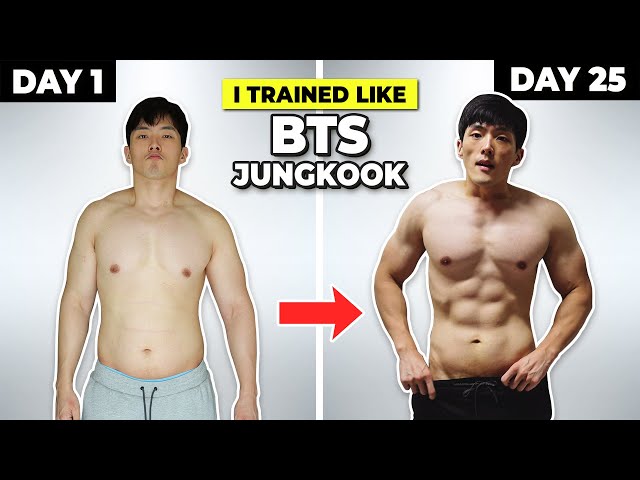 I Trained Like a K-Pop Star for 25 Days | BTS Jungkook's Workout Program