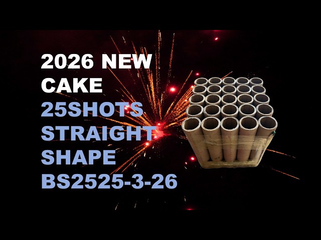 2026 NEW BS2525-3-26 25*30*150MM 25SHOTS STRAIGHT SHAPE F2 CAKE