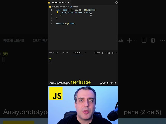 Reduce - JAVASCRIPT(parte 2 de 5) #shorts #reduce