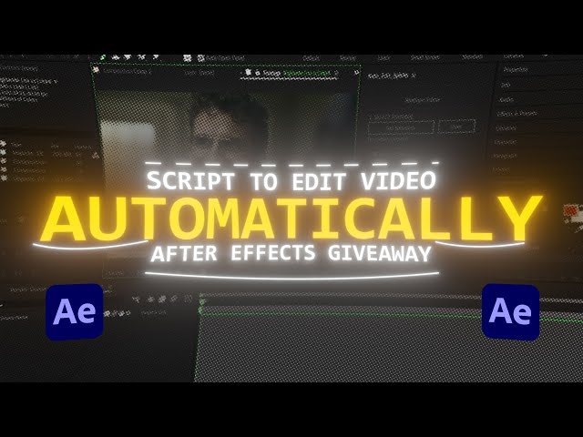 The Ultimate Auto Edit Script (Scene Detection + Auto Cut) After Effects