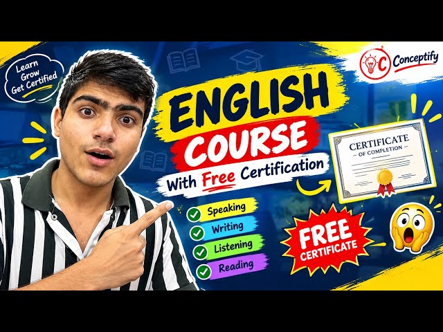 English course || Complete free certification || Conceptify 