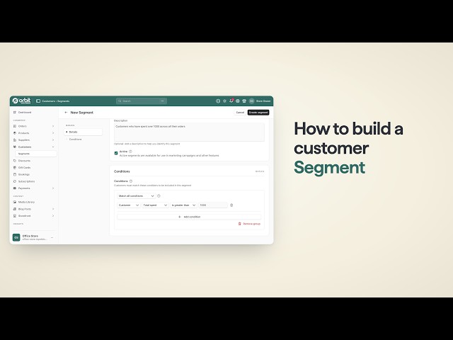 How to build a customer segment