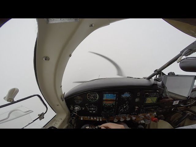 Mooney M20E IFR Flight to Spokane [Actual IMC/ILS Approach/KSFF/Rain]
