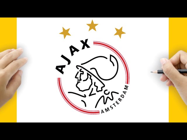 How to Draw the Ajax Amsterdam Logo - Easy Step by Step Tutorial for Beginners