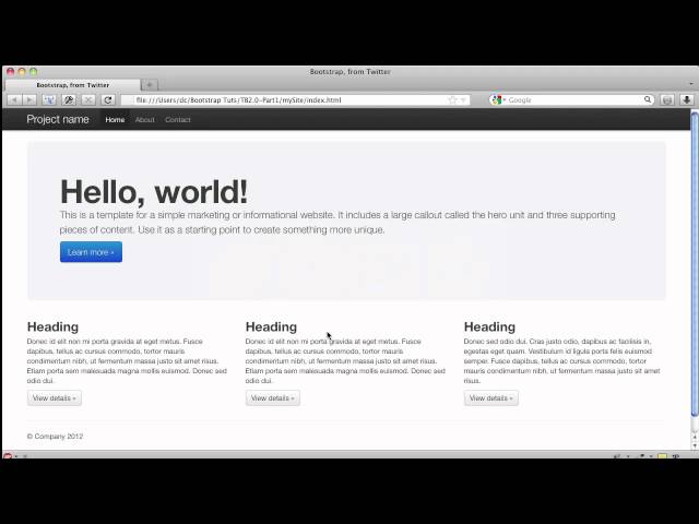 Twitter Bootstrap 101: Introducing 2.0