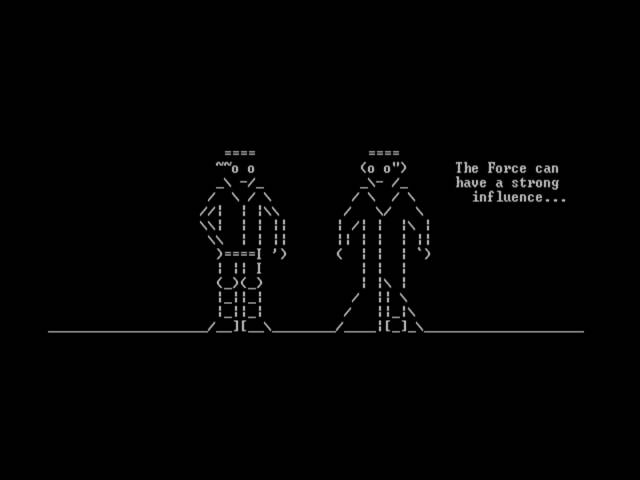 Star Wars IV - ASCII Version (Outdated)