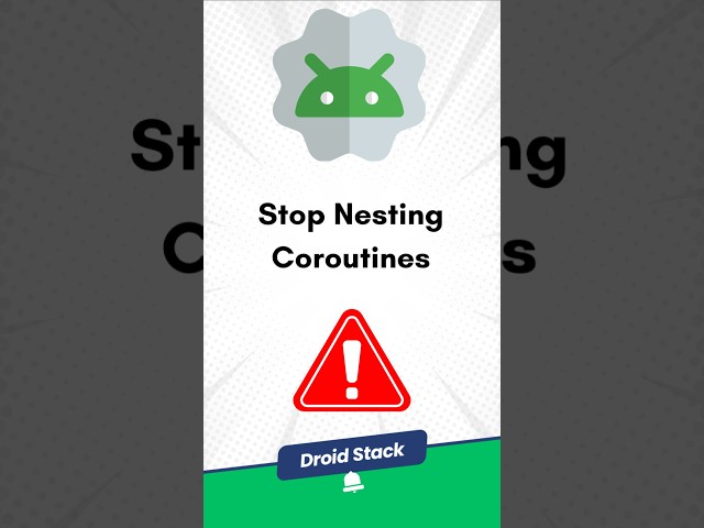 Stop Nesting Coroutines! Use Flow Operators Instead 🚀 #androiddev #androidinterview