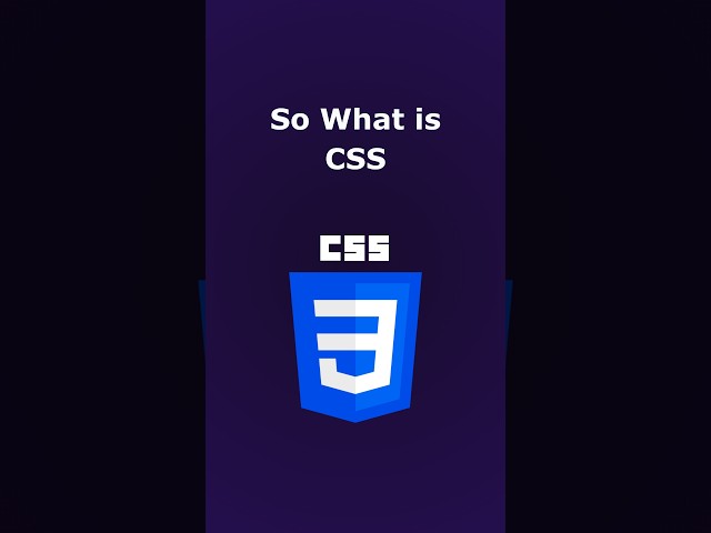so what is CSS ?