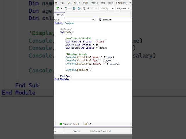 VB.Net - Variables