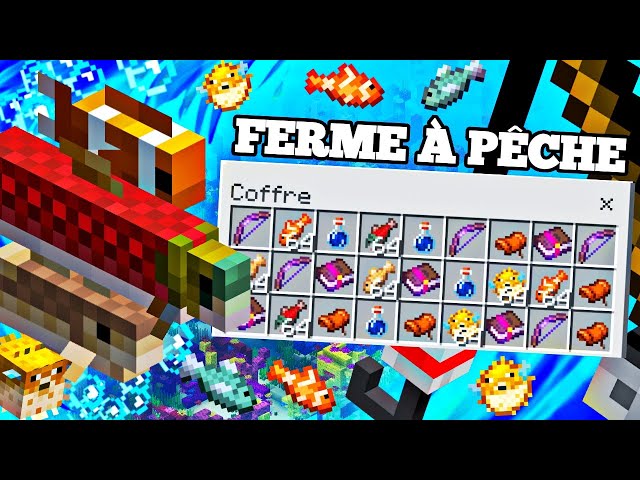 MINECRAFT BEDROCK FISHING FARM IN 1.21 - AFK Fishing Farm Tutorial Bedrock PS4/Xbox/Switch/Mcpe