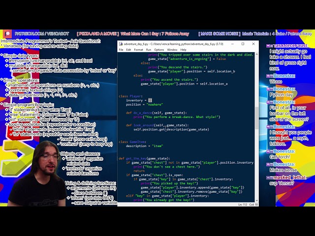 [Python for Beginner Developers] Using __init__ ! Our game's commands get more flexible!