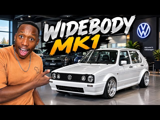 HERE IS THE FINISHED R-LINE WIDEBODY VW MK1 CITI GOLF | PARTS GIVEAWAY