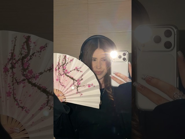DIY Cherry BLOSSOM Hand FAN Cute AND Easy CRAFT