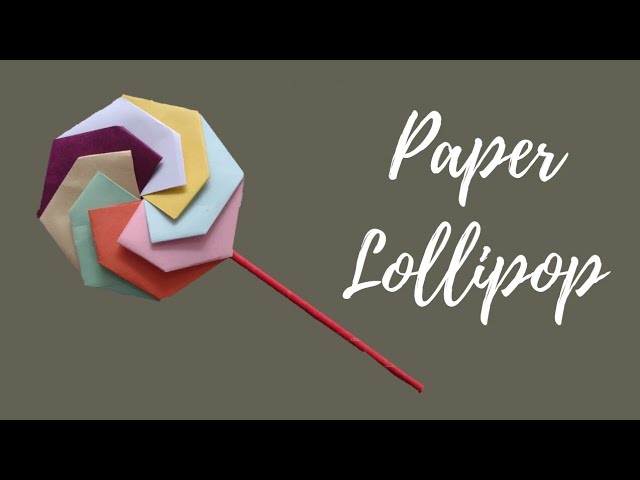 How to make paper Lollipop | DIY Paper lollipop | Paper Crafts | paper se lollipop kaise banaye