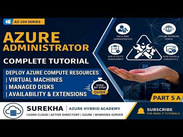 🏆 AZ-104 Full Course 2026 | Microsoft Azure Administrator Associate | Part 5 A