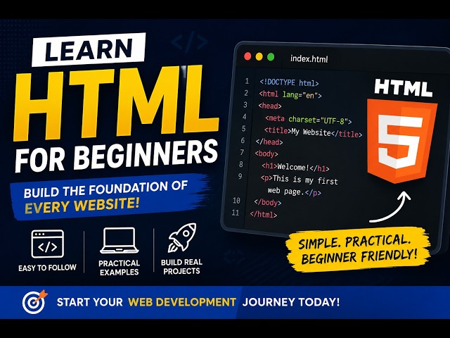 A clear explanation on how to become a web developer by learning html