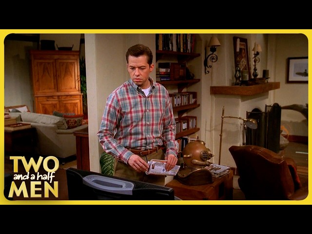 Alan Catches Judith Unaware on a Webcam | Two and a Half Men