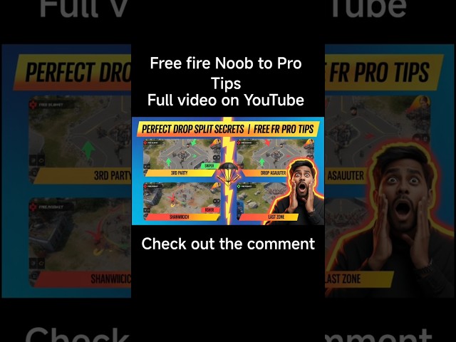 Perfect Drop Split Secrets  | Free Fire Pro Tips #freeitems #freefireshorts #freefiretips #fflive