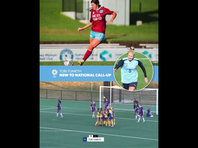 Big congratulations to Football NSW junior Tori Tumeth on receiving her first senior Matildas call-u