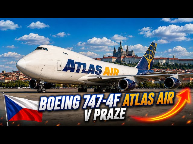 🇺🇸 Atlas Air Boeing 747-400F přiletěl do Prahy! (LKPR)