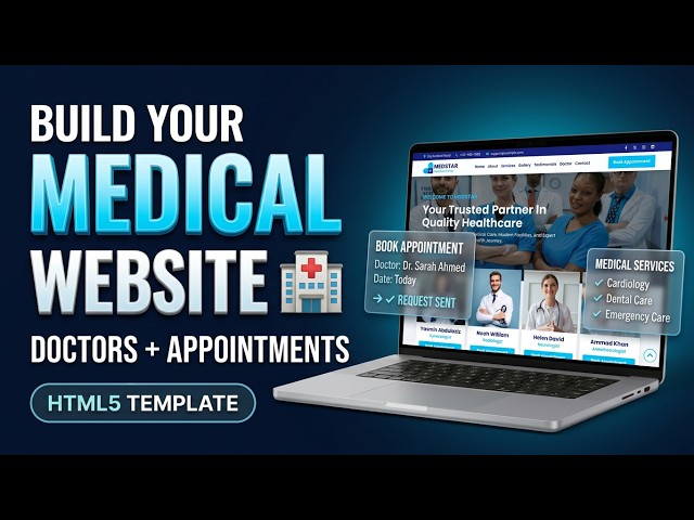 🏥 Hospital & Medical Website Template | Responsive HTML5 Design