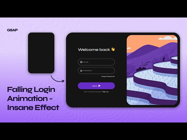 This Login Form Looks Unreal in GSAP Animation