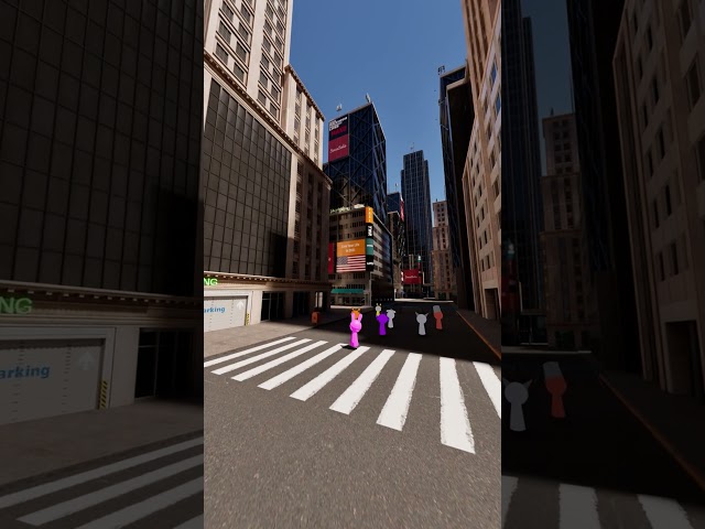 VR 360° Incredibox Sprunki Chased By Rat dance  in City |4K