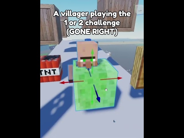 1 or 2? #robloxstudio #dandysworld #villager