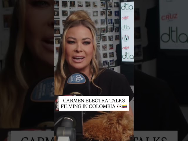 @carmenelectra TALKS FILMING IN COLOMBIA FOR DEAR KILLER NANNIES