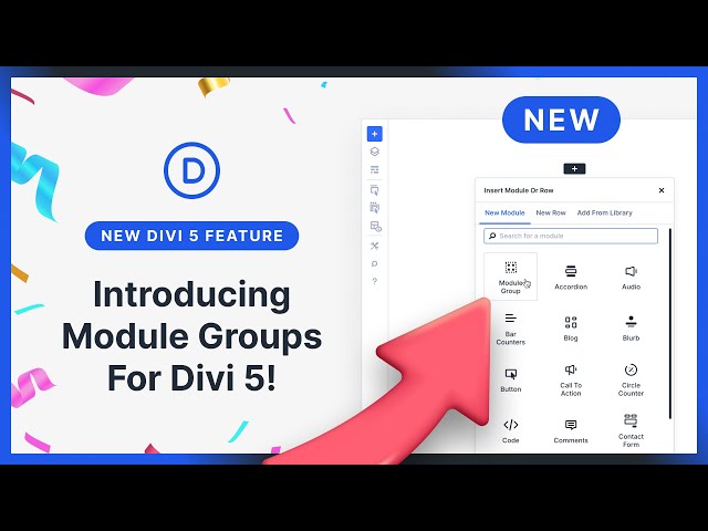 Introducing Module Groups For Divi 5!