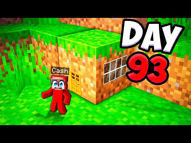 Living 100 Days Inside a Block (Minecraft)