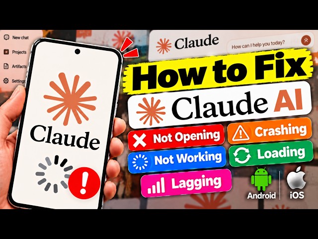How to Fix Claude AI Not Opening, Not Working, Crashing, Loading & Lagging in Android/iOS Mobile