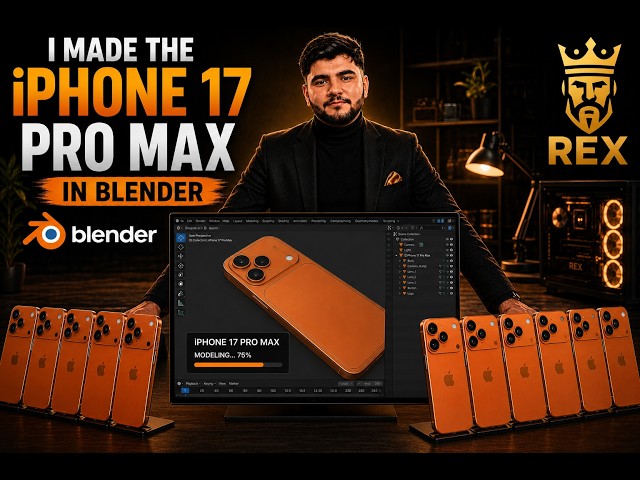 I Made the iPhone 17 Pro Max in Blender