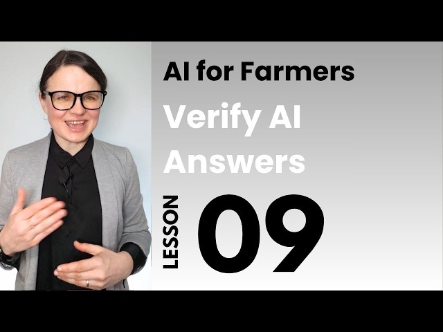 Lesson 9: Verify AI Answers