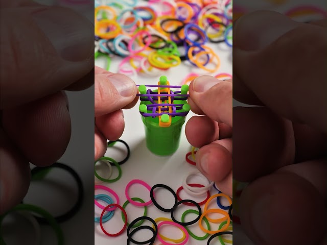 Nostalgic Loom Band Bracelet DIY 💜🧡 | Easy Craft!