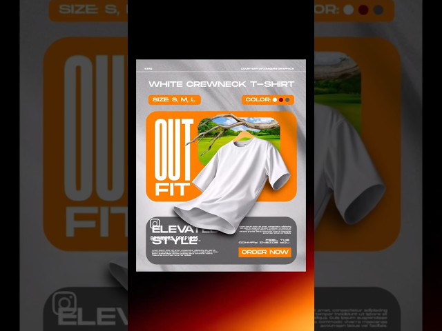 Create a Stylish T-Shirt Advertisement in Photoshop 🔥 | Banner Design Tutorial