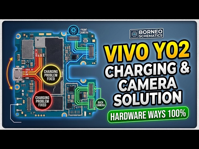 Vivo Y02 Charging & Camera Problem Solution | Borneo Schematics Hardware Solution