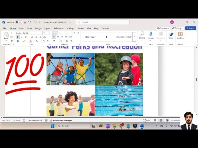New Perspectives Word 365/2021 | Module 4: End of Module Project 2  #Garner Parks and Recreation