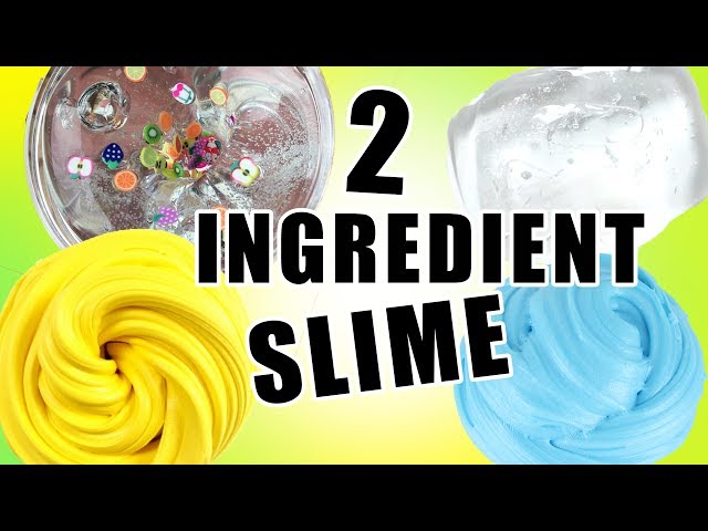 2 Ingredient Slime Recipes Tested!!! - HOW TO MAKE SLIME WITHOUT BORAX!!!