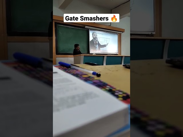 Teachers uses the Gate Smashers Video during lecture @Gate Smashers #gatesmashers