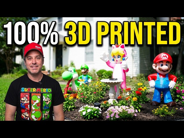 I Turned My Front Yard Into a Giant 3D Printed Super Mario Garden
