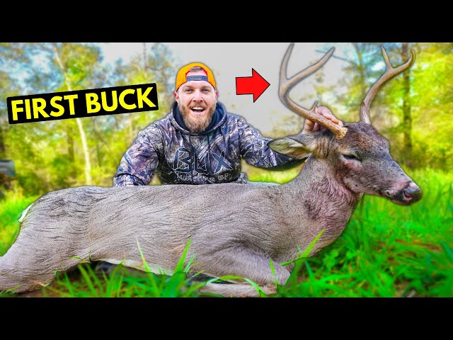 Hunting My FIRST WHITETAIL BUCK Ever!! **Catch Clean Cook DEER HEART**