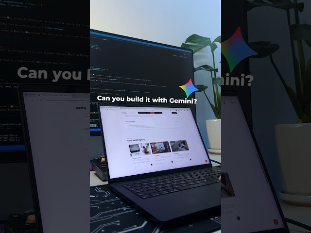 Can you build a Portfolio Website with Gemini AI? 💻✨ #shorts