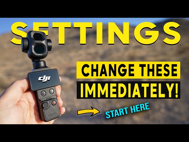 DJI Osmo POCKET 4P Cinematic Settings - CHANGE THESE SETTINGS FIRST!