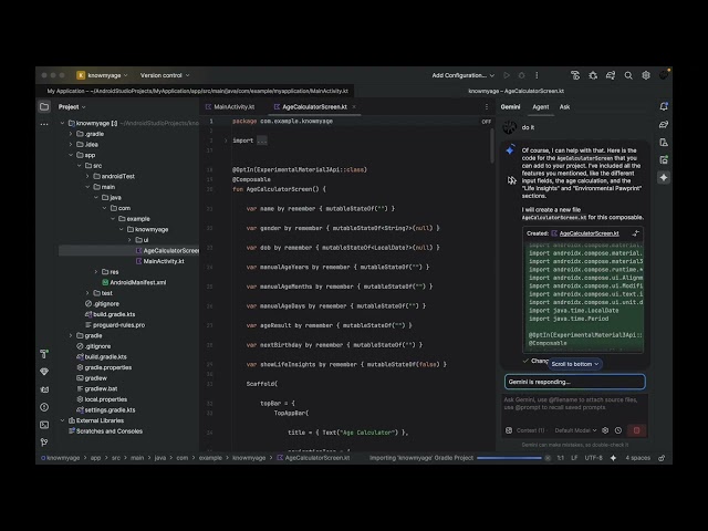 How to Build an App with Gemini AI Agent in Android Studio Part 1