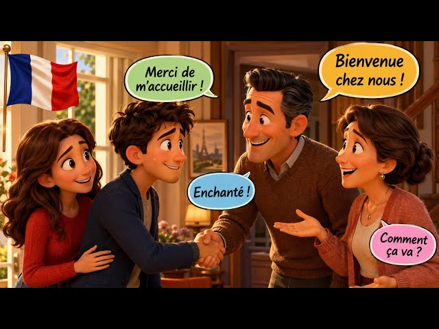 25 Minutes of Real French Dialogues 🇫🇷 Meeting the Parents & Shared Living (A2–B1) ⭐
