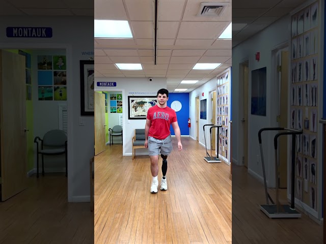 Anthony Walking with an Above-Knee Prosthesis