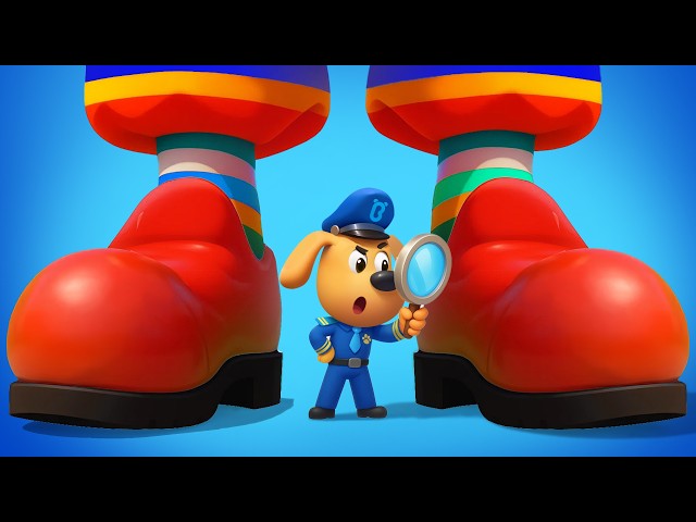 Giant Footprints | Safety Rules for Kids | Police Cartoon | Sheriff Labrador