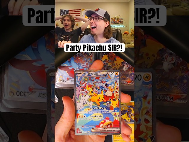 Daytime Pikachu SIR pull!! #pokemon #pokemoncards #pokemon30thanniversary #30thcelebration #pikachu